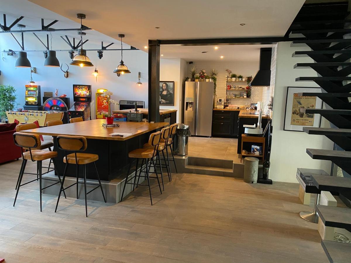 Loft Spa Reims-Fr 250M2 Privatifs, Piscine Interieure Chauffee, Spa Et Parking Εξωτερικό φωτογραφία